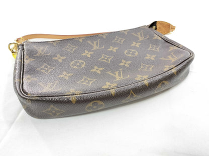 Louis Vuitton Pochette Accessoires Monogram Canvas, Brown, Canvas, Clutch