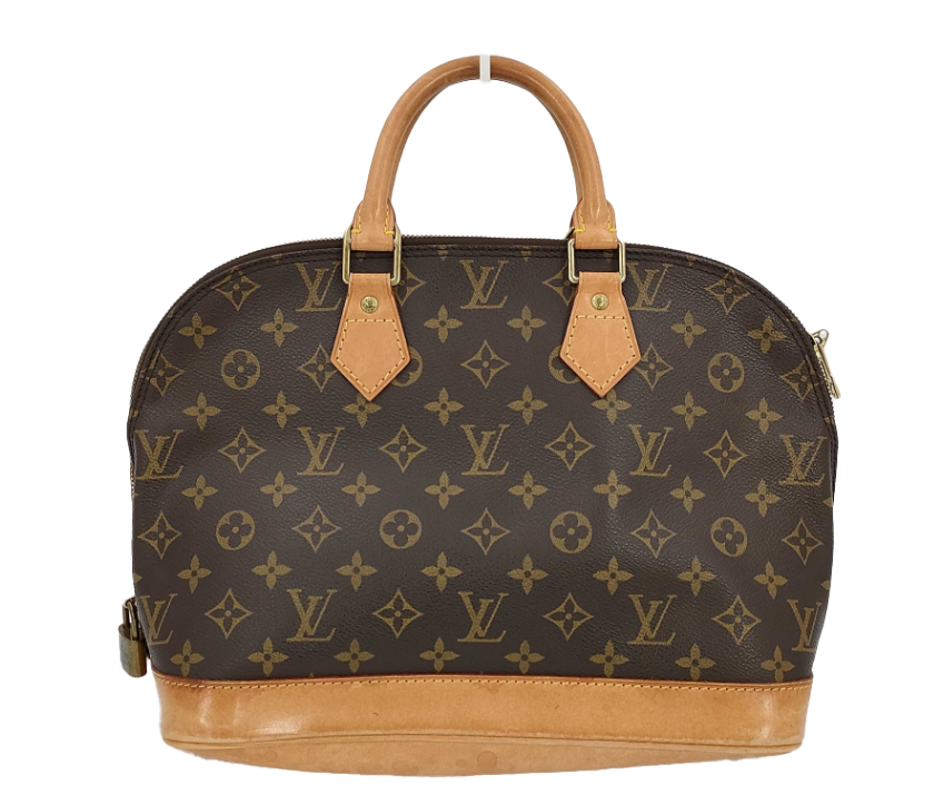 Louis Vuitton Alma Handbag Monogram Canvas, BROWN, CANVAS, Handbag