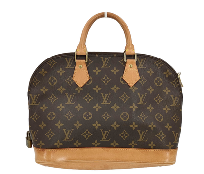 Louis Vuitton Alma Handbag Monogram Canvas, BROWN, CANVAS, Handbag