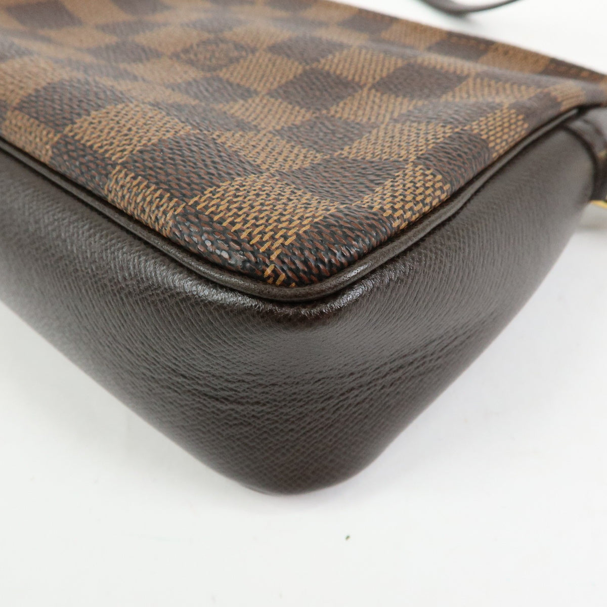 Louis Vuitton Trousse Make Up Damier, Brown, Canvas, Clutch