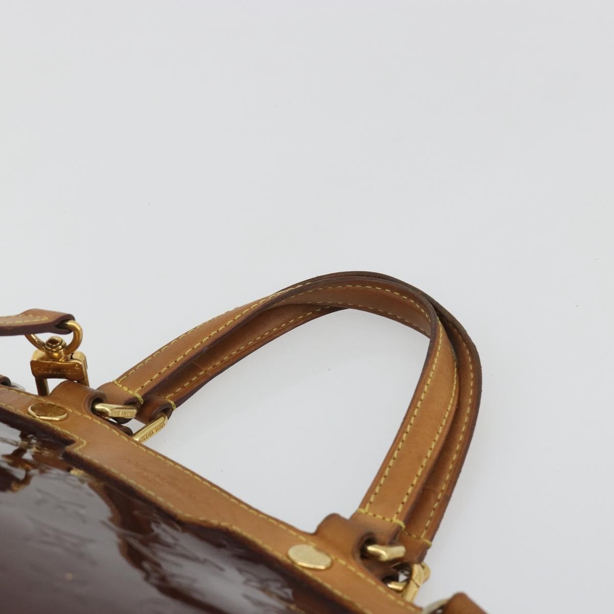 Louis Vuitton Brea Monogram Vernis, Burgundy, Patent Leather, Handbag
