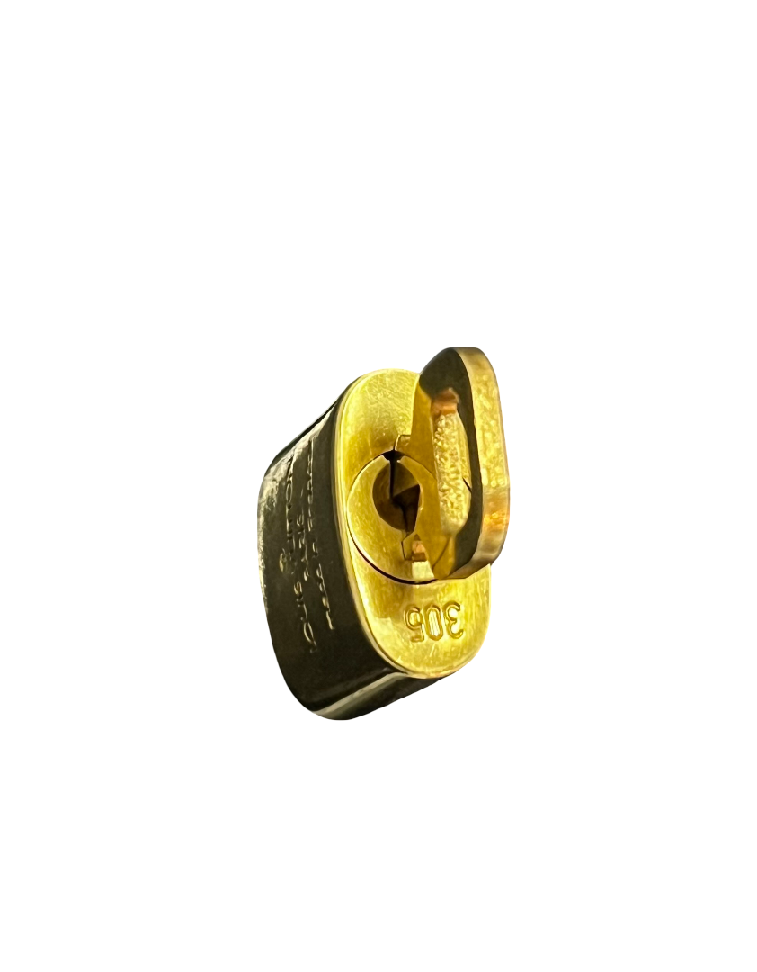 Louis Vuitton Padlock and Key Logo Metal, Gold, Metal, Charm