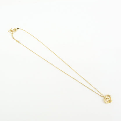 Christian Dior CD Heart Metal, Gold, Metal, Necklace