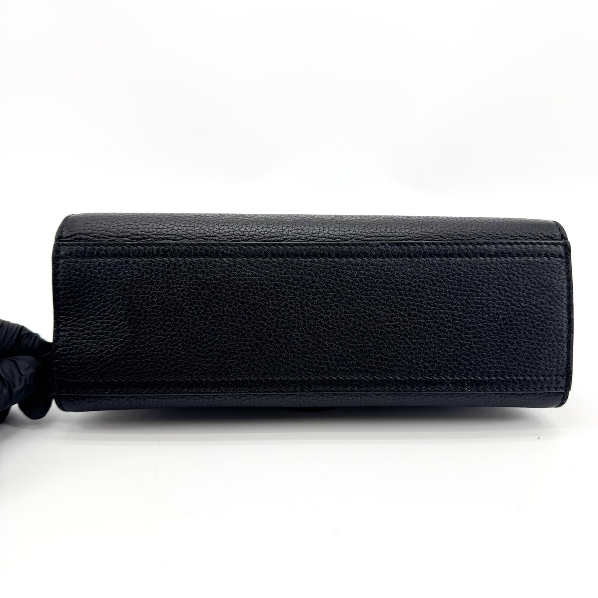 Gucci GG Marmont Top Handle Leather, Black, Leather, Handbag