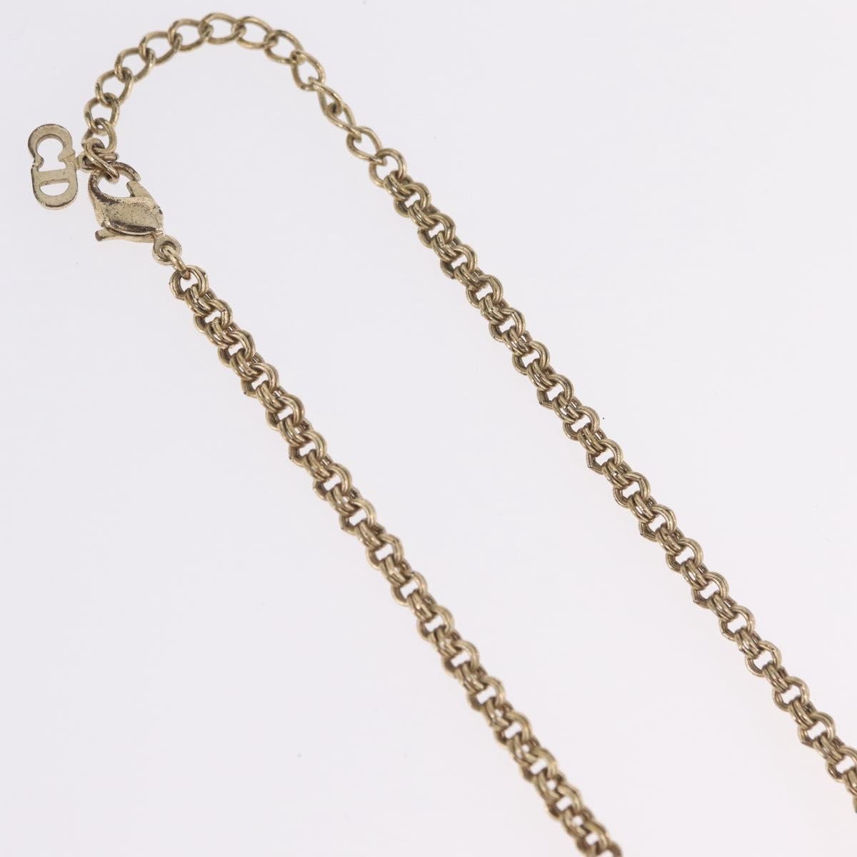 Christian Dior CD Pendant Metal, Gold, Metal, Necklace