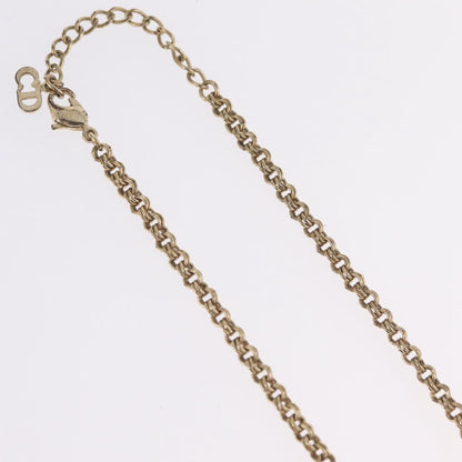 Christian Dior CD Pendant Metal, Gold, Metal, Necklace