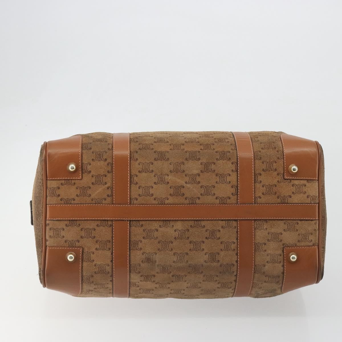 Celine Macadam Suede, Brown, Suede, Tote Bag