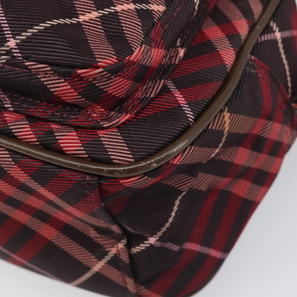Burberry Nova Check Blue Label Nylon, Burgundy, Nylon, Shoulder Bag