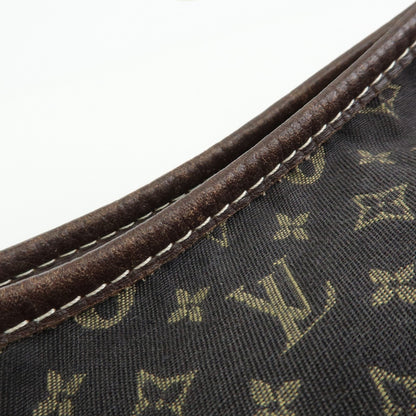 Louis Vuitton Manon Mini Lin, Brown, Canvas, Handbag