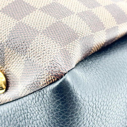 Louis Vuitton Brittany Damier, Brown, Canvas, Handbag