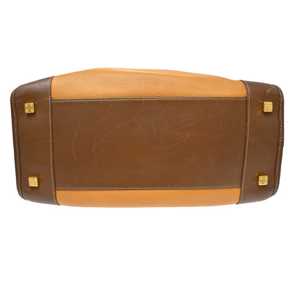 Loewe Amazona Leather, Brown, Leather, Handbag