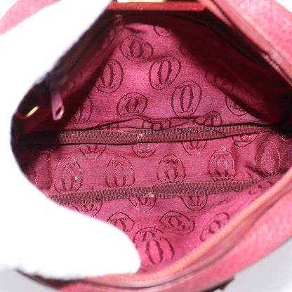 Cartier Tasseled Must de Cartier Leather, Burgundy, Leather, Shoulder Bag