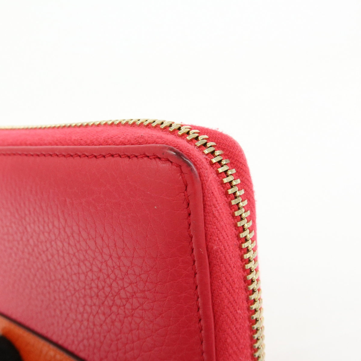 Gucci Bamboo Tassel Zip Leather, Pink, Leather, Wallet