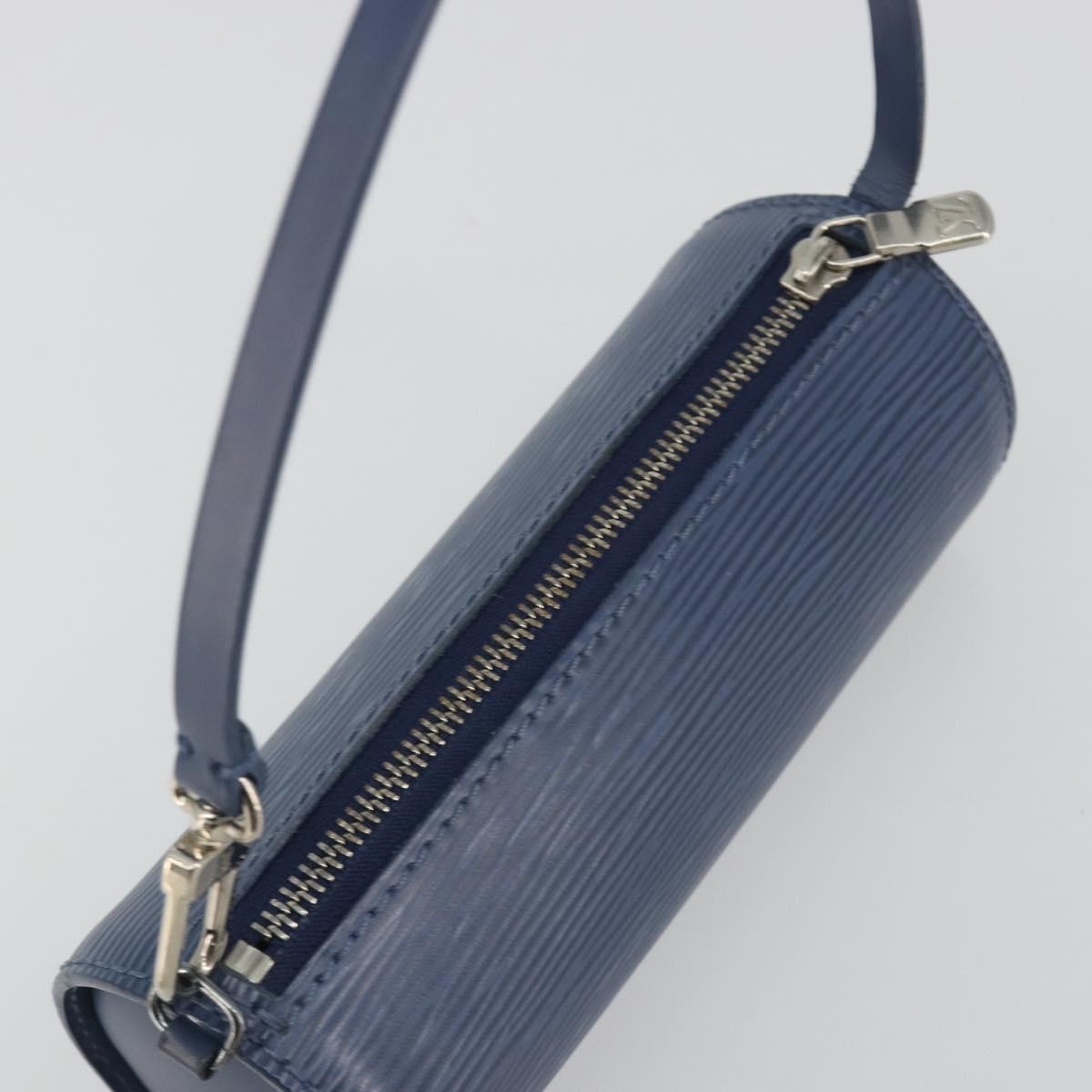 Louis Vuitton Soufflot Pochette Epi Leather, Blue, Leather, Clutch