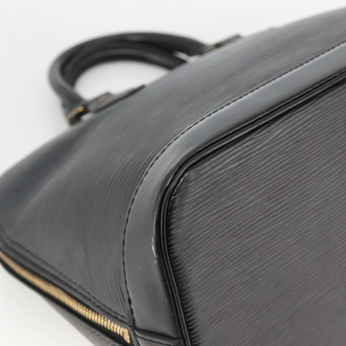 Louis Vuitton Alma Epi Leather, Black, Leather, Handbag