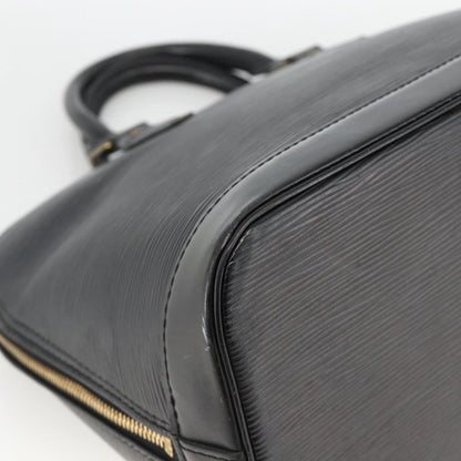Louis Vuitton Alma Epi Leather, Black, Leather, Handbag