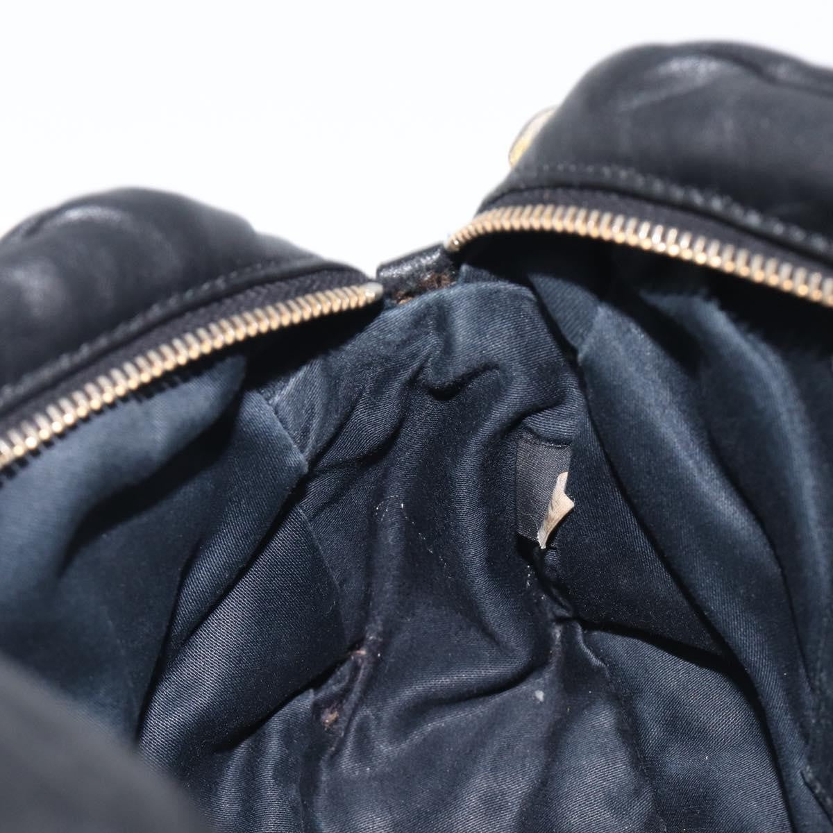 Miu Miu Shoulder Matelasse Leather, Black, Leather, Shoulder Bag