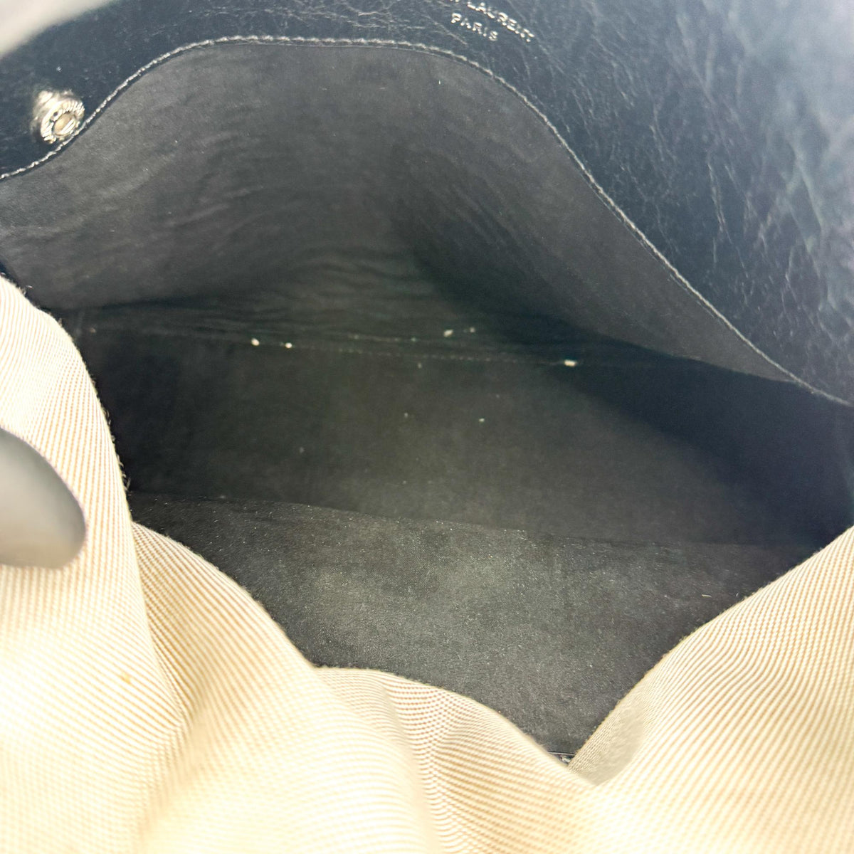 Saint Laurent Sac de Jour Leather, Black, Leather, Handbag