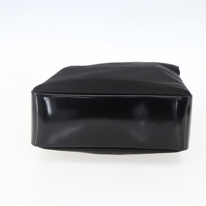 Gucci Vintage Bamboo Handle Tote Nylon, Black, Nylon, Tote Bag
