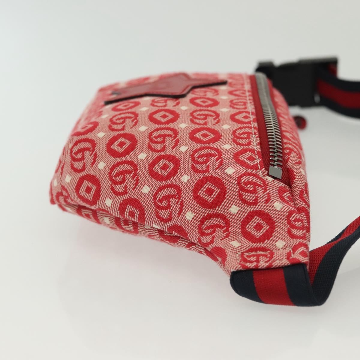 Gucci Children's Belt Printed GG Coated Canvas, Red, Canvas, Handbag