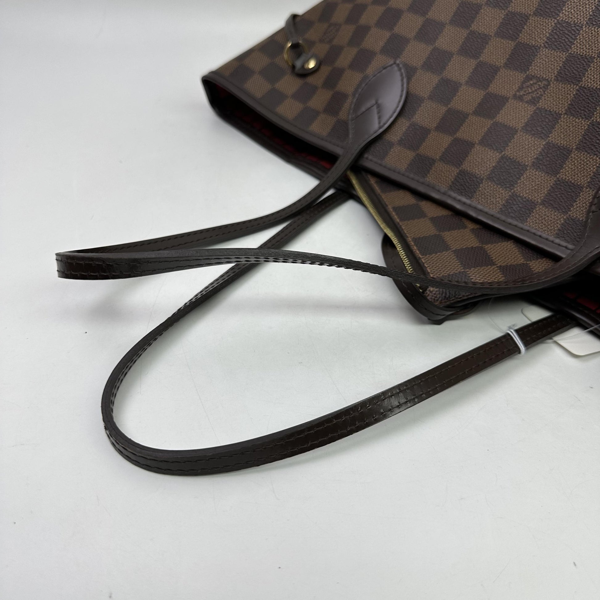 Louis Vuitton Neverfull Damier, Brown, Canvas, Tote Bag