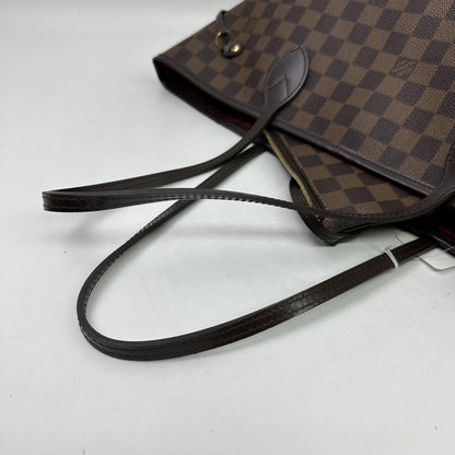 Louis Vuitton Neverfull Damier, Brown, Canvas, Tote Bag