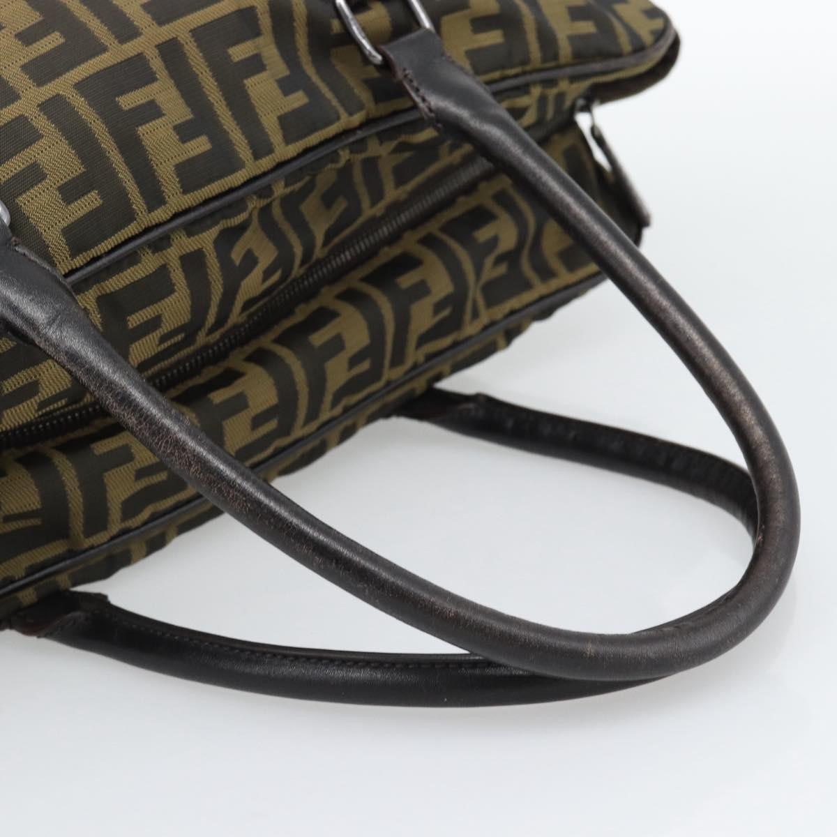 Fendi Vintage Zip Tote Zucca Canvas, Khaki, Canvas, Tote Bag