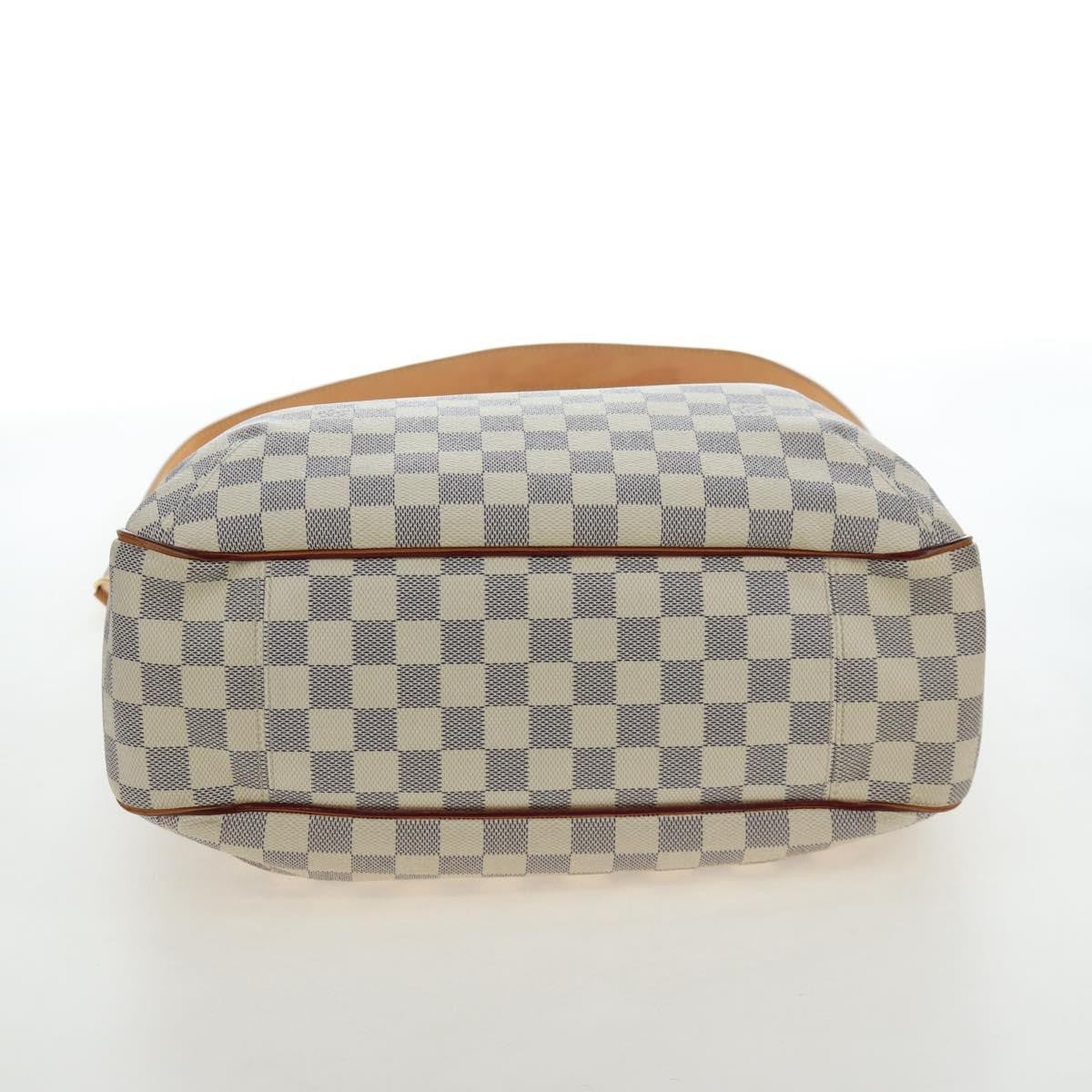 Louis Vuitton Soffi Damier Ebene, White, Canvas, Handbag