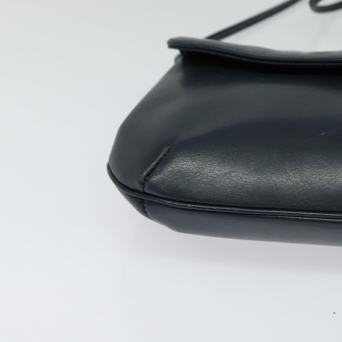 Givenchy Vintage 4G Leather, Navy, Leather, Shoulder Bag