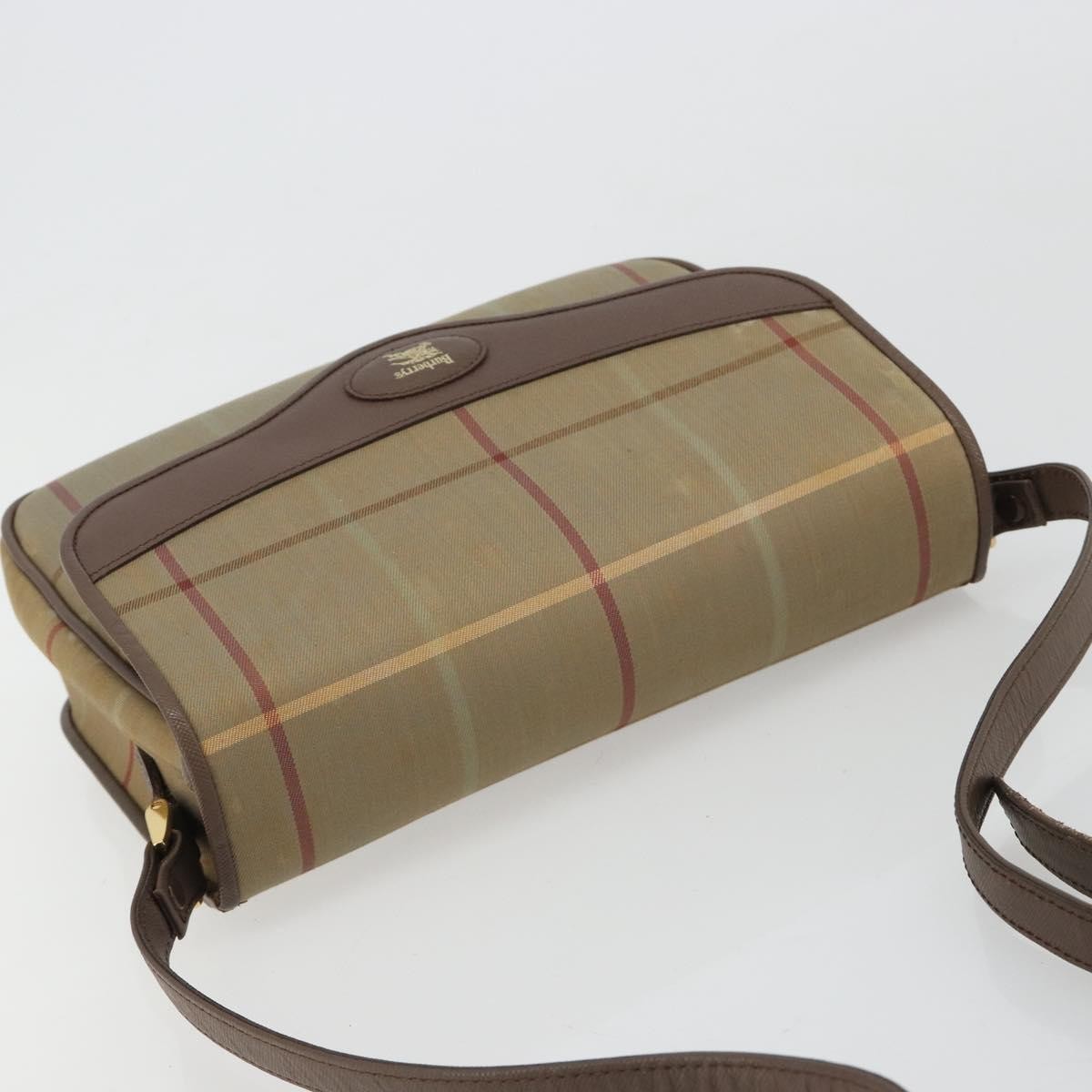 Burberry Nova Check Canvas and Leather, Brown, Canvas, Handbag