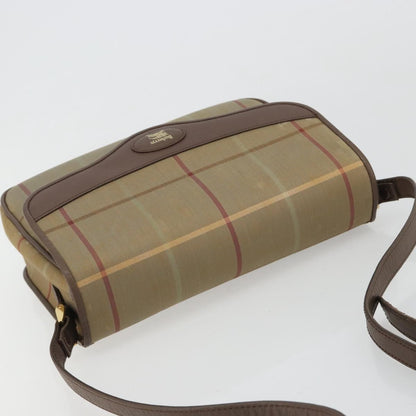 Burberry Nova Check Canvas and Leather, Brown, Canvas, Handbag