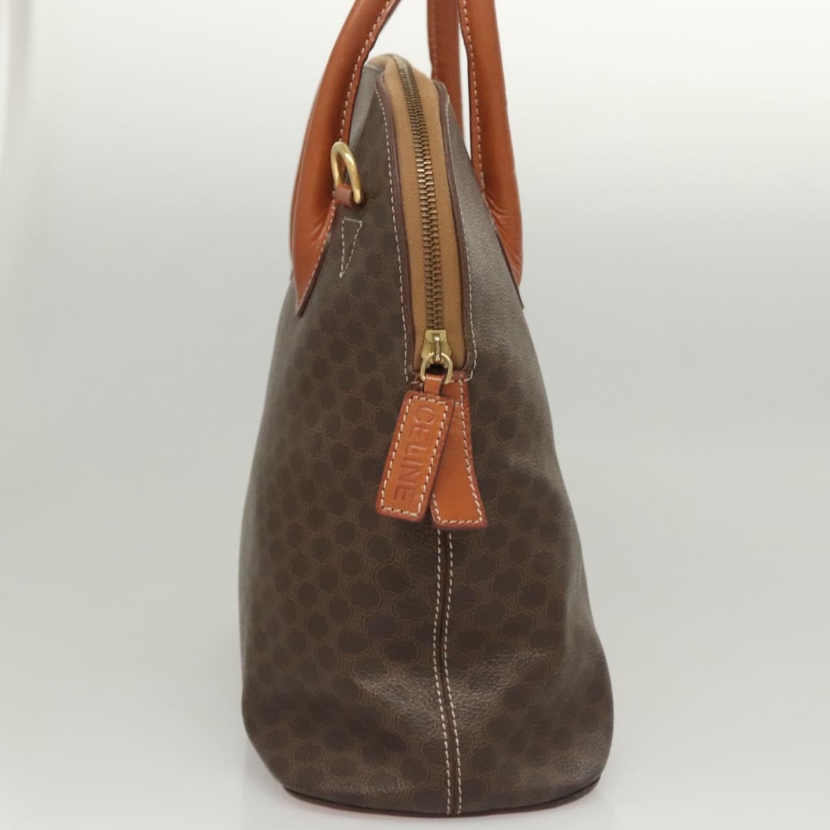 Celine Macadam Macadam with leather, Brown, Canvas, Handbag