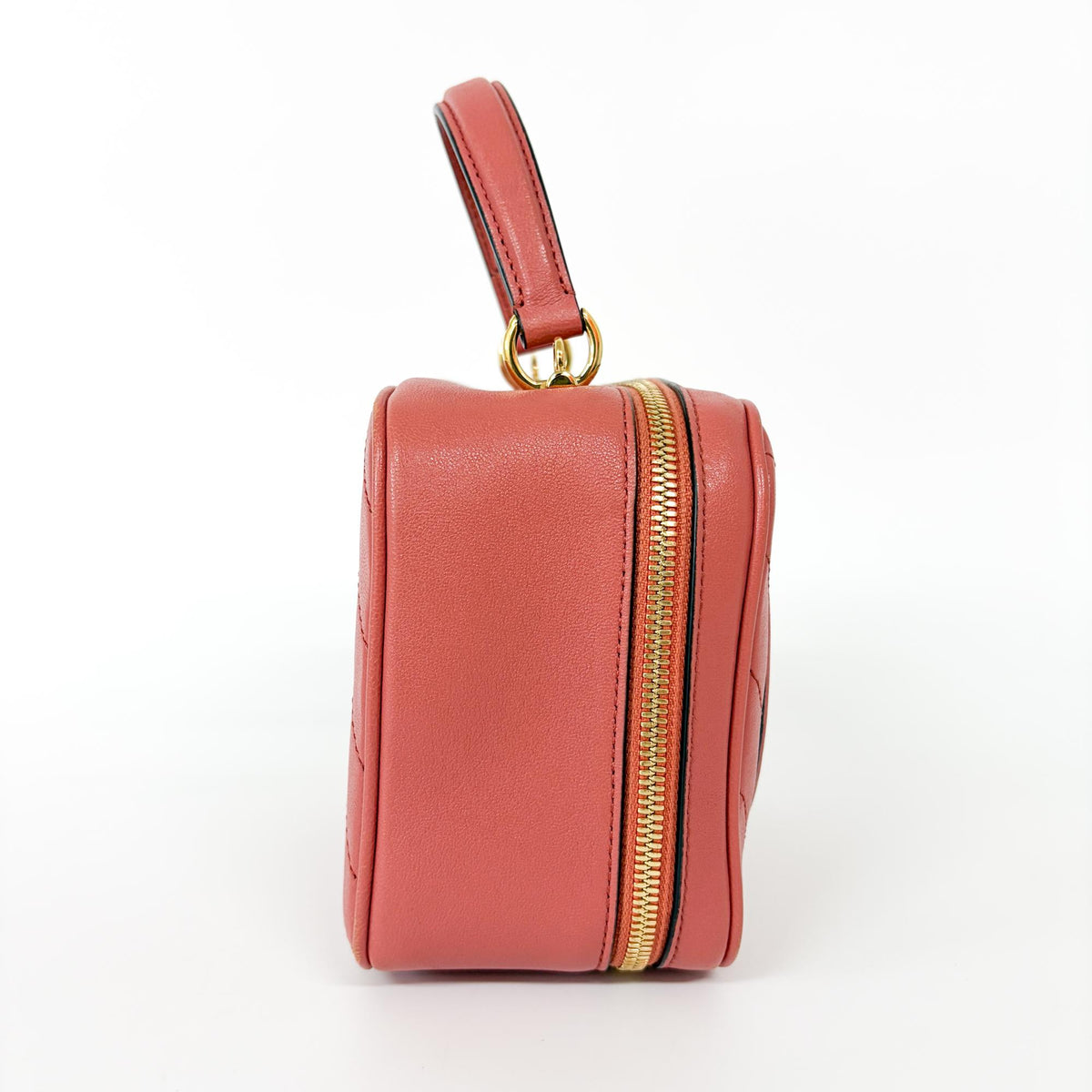 Gucci Blondie NM Top Handle Leather, Pink, Leather, Handbag