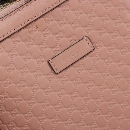 Gucci Britt Convertible Dome Satchel Microguccissima Leather, Pink, Leather, Tote Bag