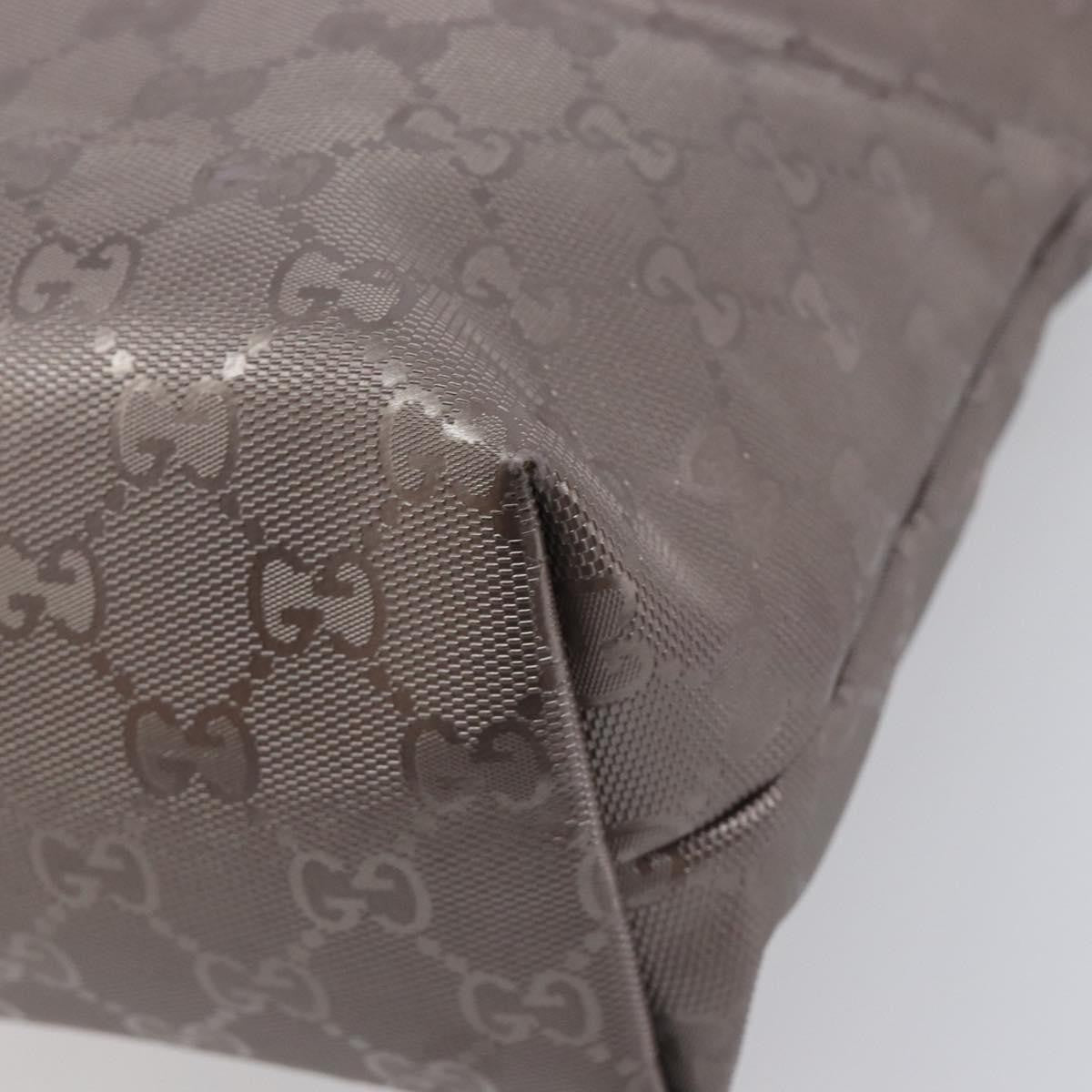 Gucci Tote GG Imprime, Silver, Canvas, Tote Bag