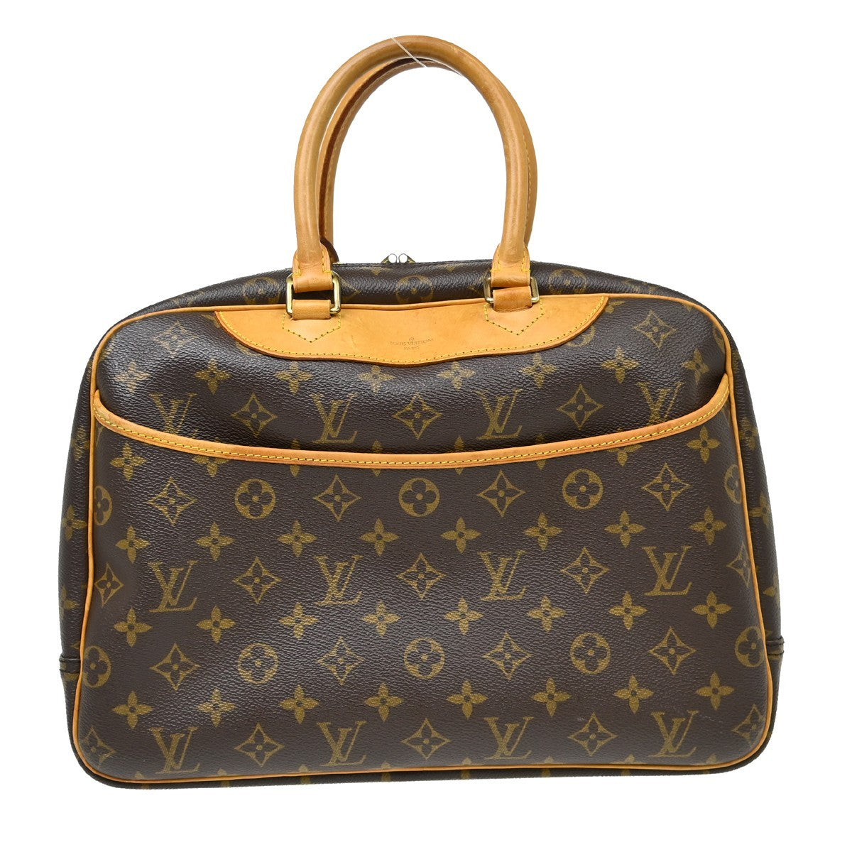Louis Vuitton Deauville Monogram, Brown, Canvas, Handbag