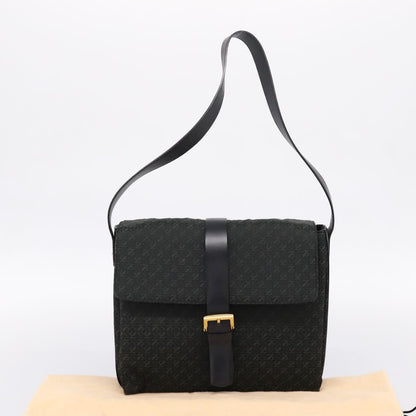 Loewe Vintage Canvas, Green, Canvas, Shoulder Bag