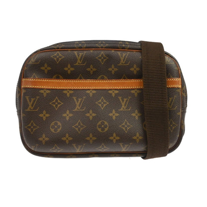 Louis Vuitton Reporter Monogram, Brown, Canvas, Shoulder Bag