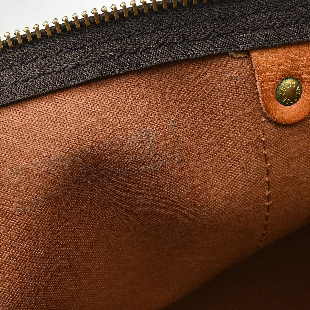 Louis Vuitton Keepall Monogram, Brown, Canvas, Travel Bag