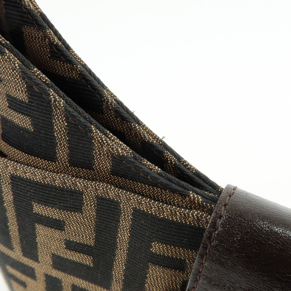Fendi Vintage Zucca Canvas, Brown, Canvas, Tote Bag