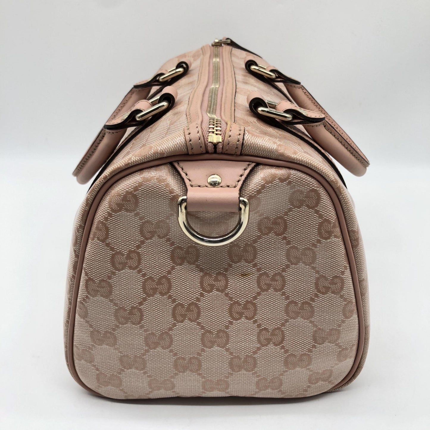 Gucci Boston Suprême GG, Pink, Canvas, Travel Bag