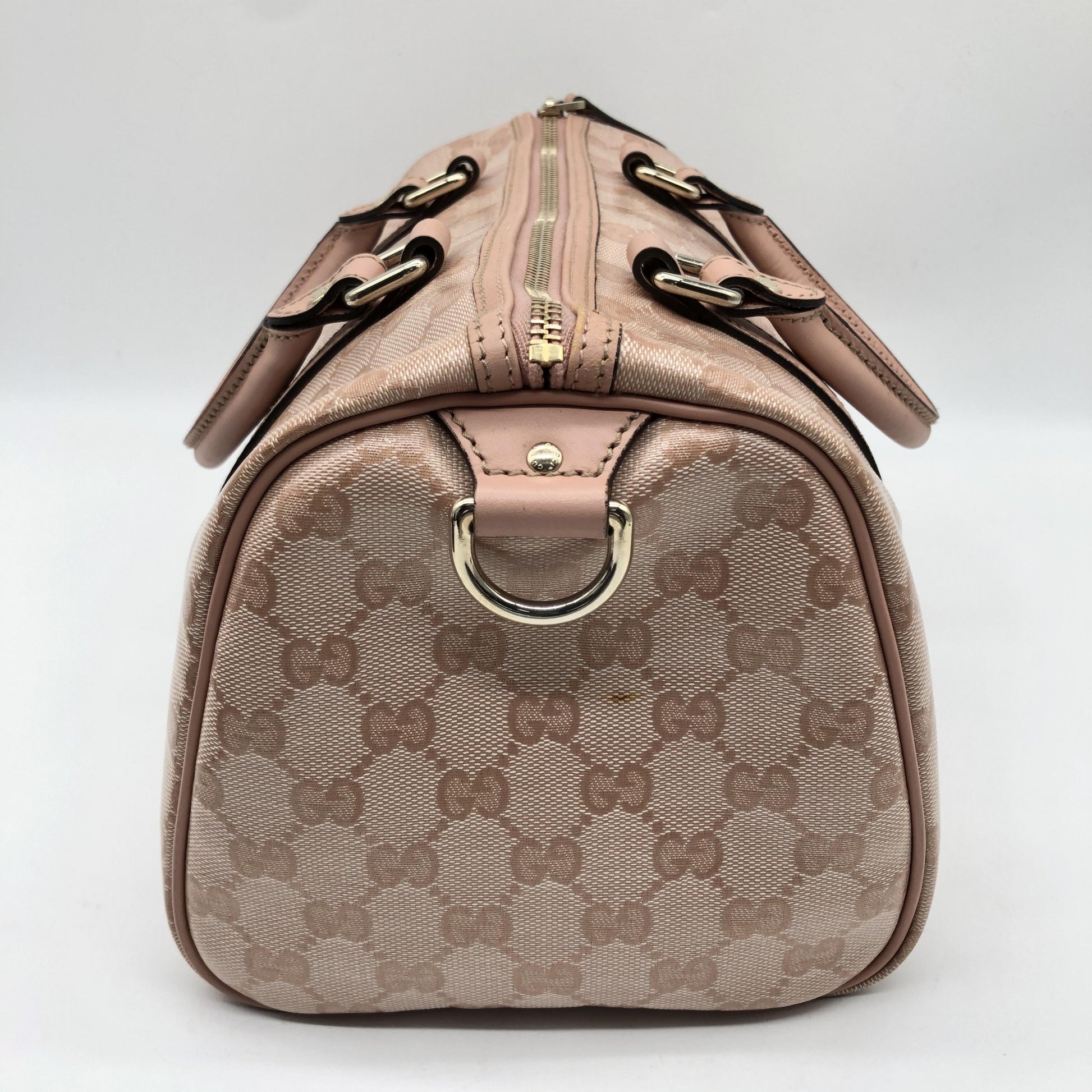 Gucci Boston Suprême GG, Pink, Canvas, Travel Bag