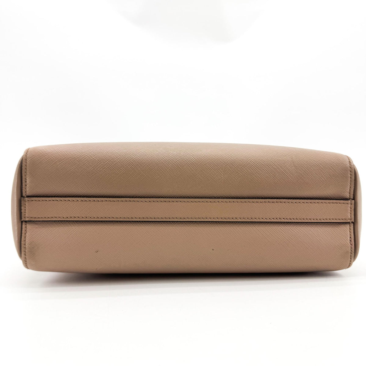 Prada Vintage Tote Leather, Beige, Leather, Tote Bag