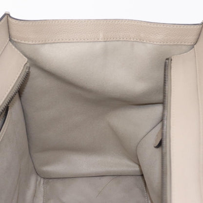 Celine Luggage Smooth Leather, Beige, Leather, Handbag