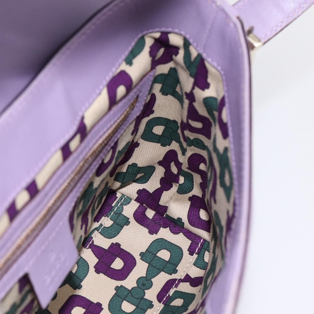 Gucci Web Flap Guccissima, Purple, Leather, Shoulder Bag