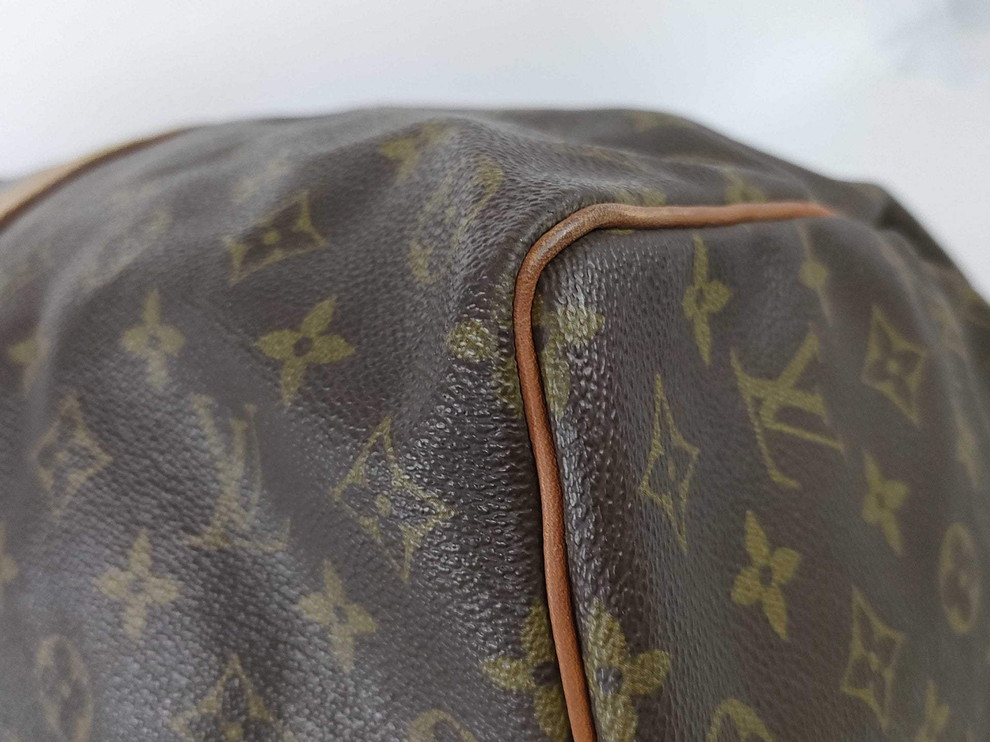 Louis Vuitton Keepall Monogram Canvas, Brown, Canvas, Travel Bag