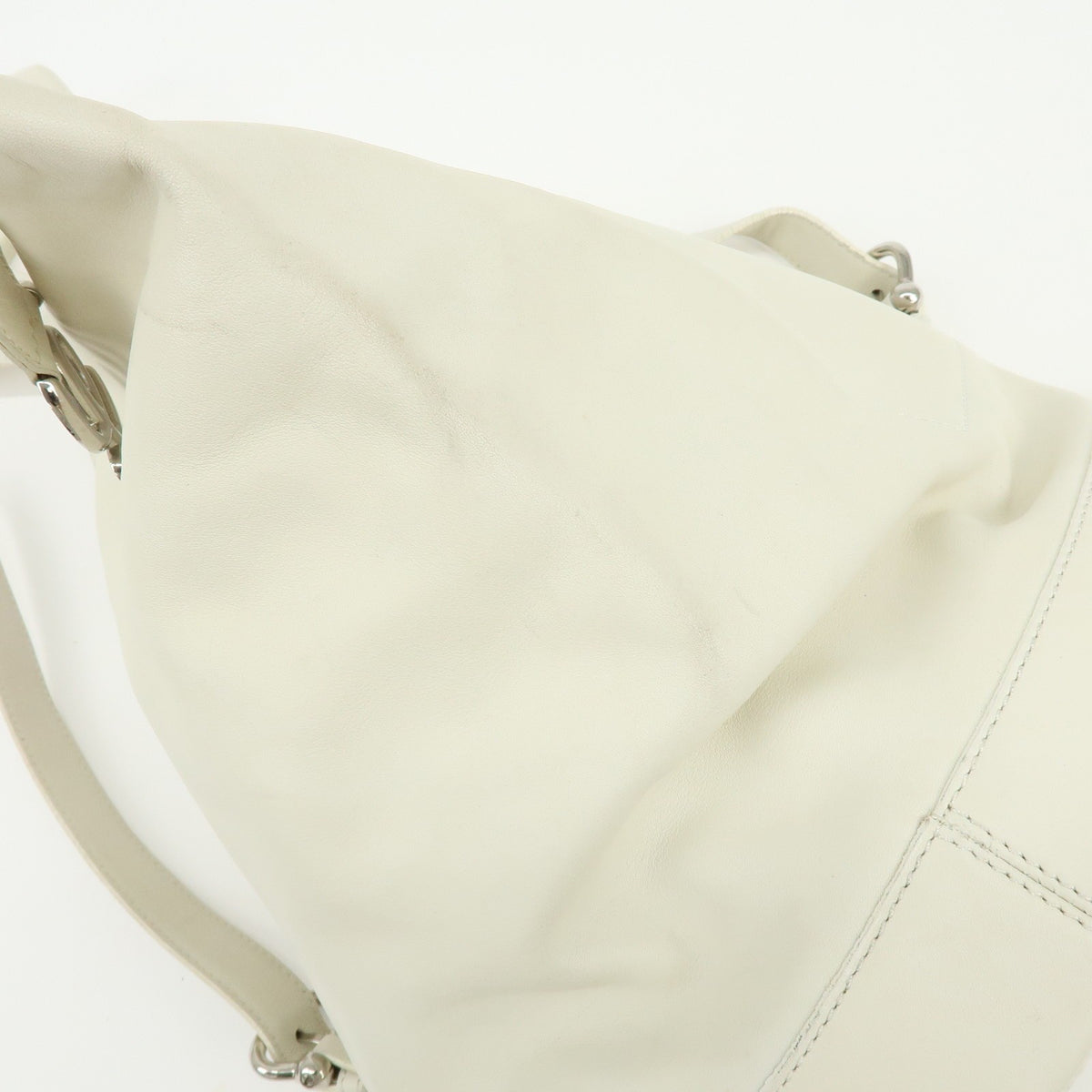 Loewe Anton Sling Leather, White, Leather, Handbag