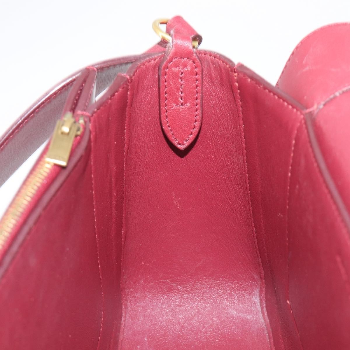 Celine Frame Leather, Beige, Leather, Shoulder Bag
