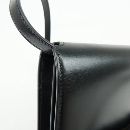 Saint Laurent Paris Chain Leather, Black, Leather, Crossbody Bag