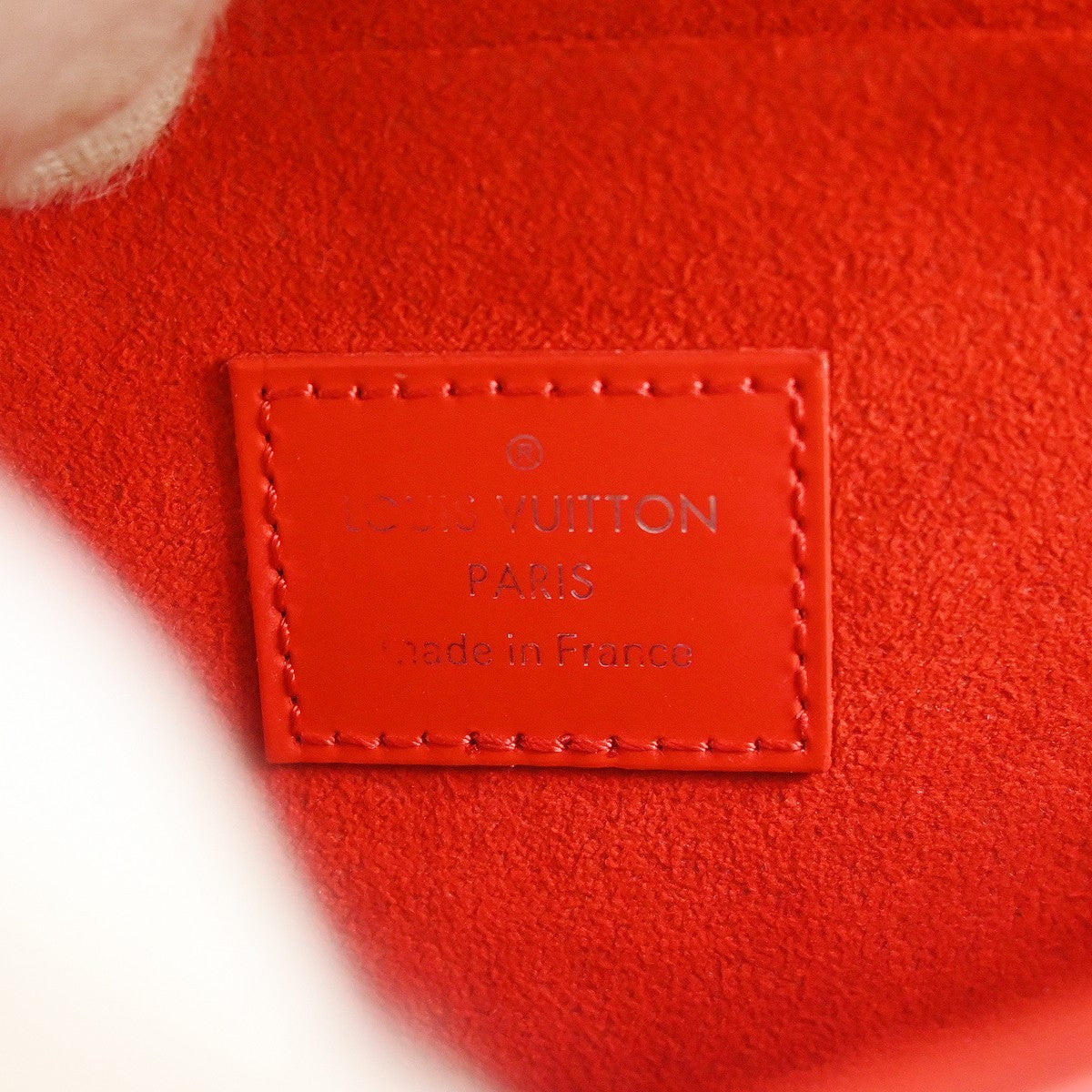 Louis Vuitton Pochette Felicie Epi, Red, Leather, Clutch
